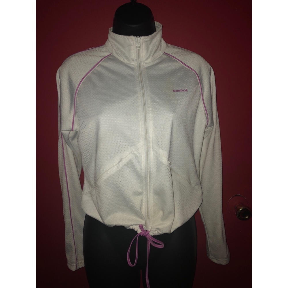 White workout hoodie